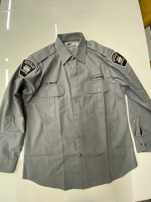 CAR: MLEO Grey Long Sleeve Shirt with Badging for Halton