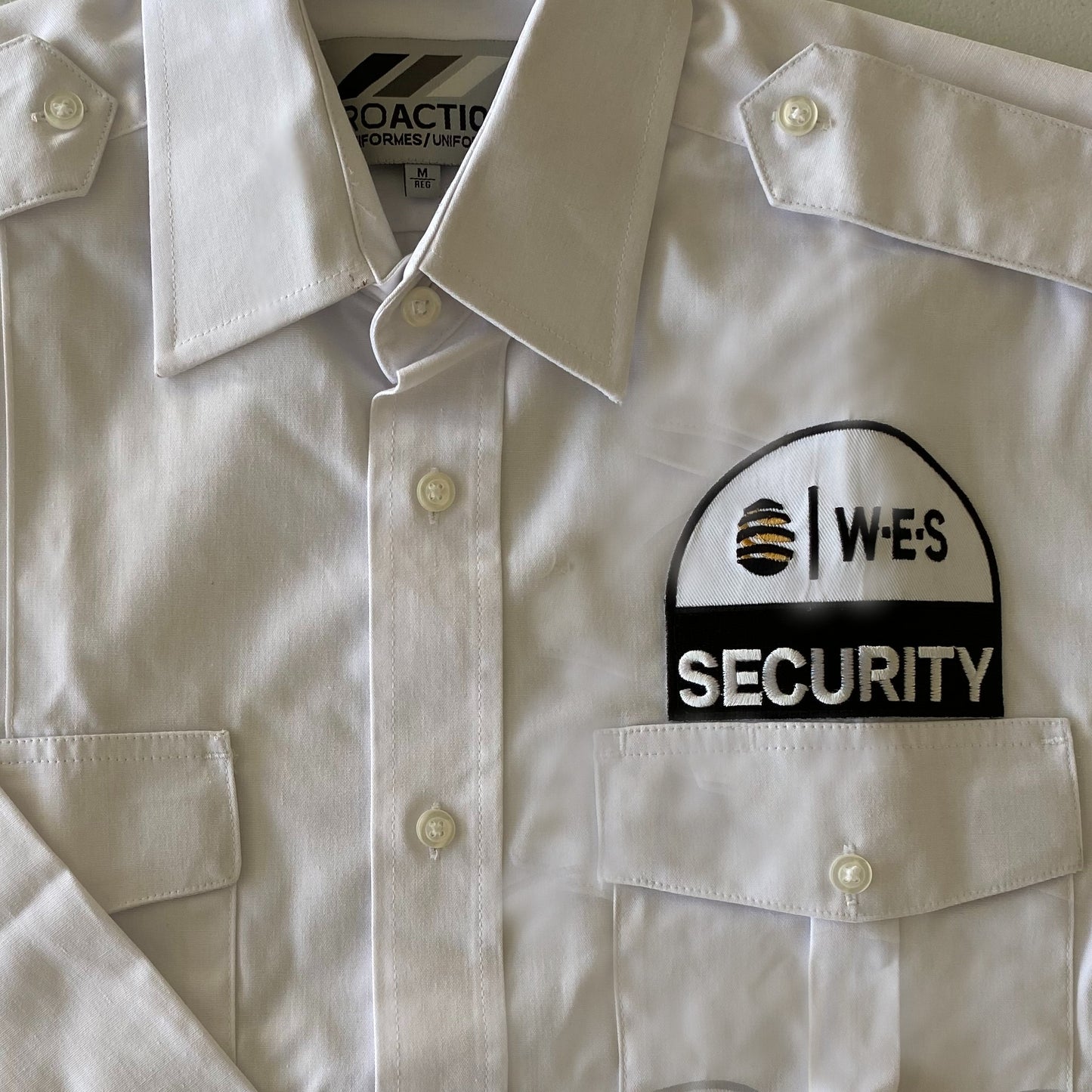 WES: White Dress Shirt With Patch